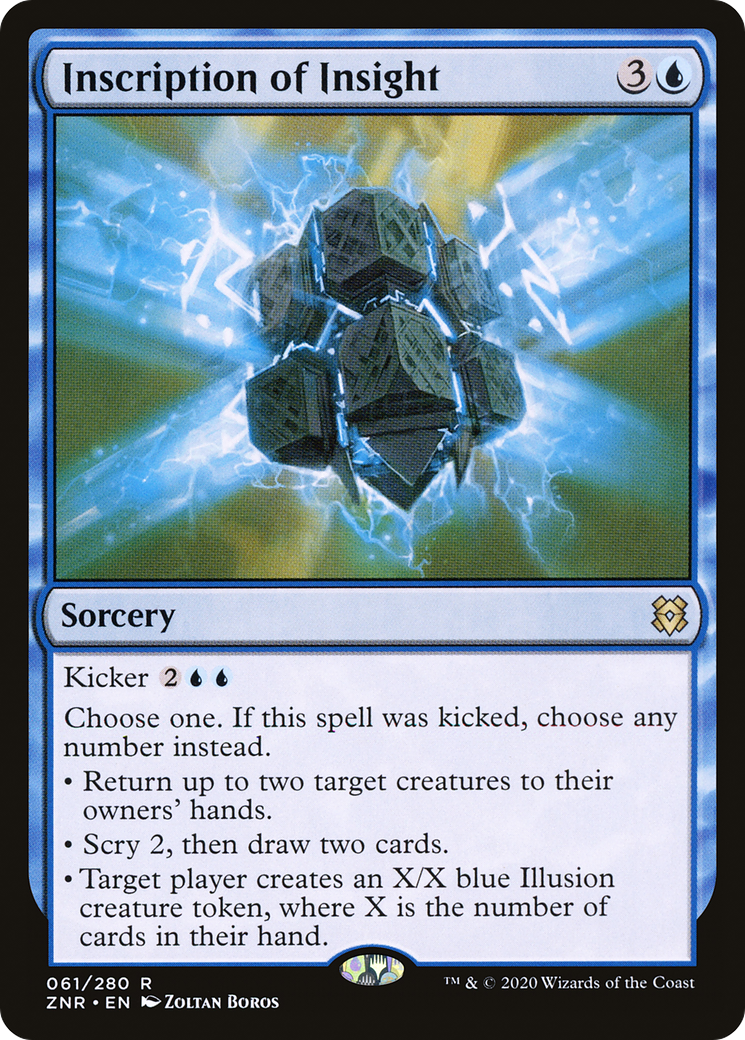 Image of Inscription of Insight (ZNR-061) - Zendikar Rising Foil