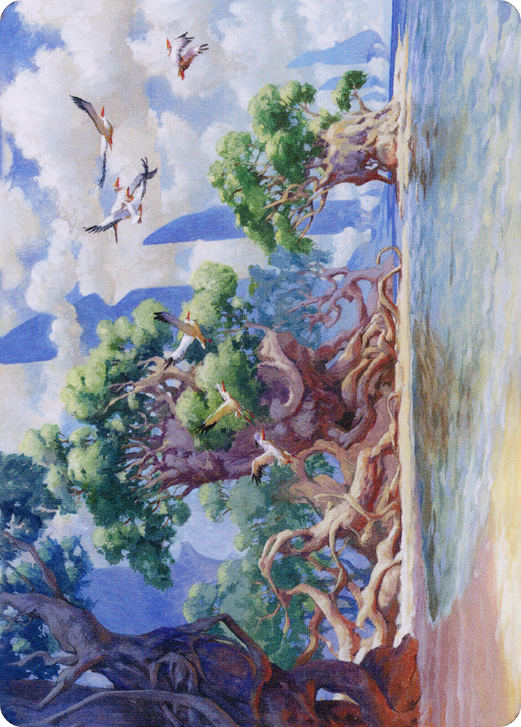 Image of Yavimaya Coast // Yavimaya Coast (ADMU-061) - Dominaria United Art Series (Borderless)