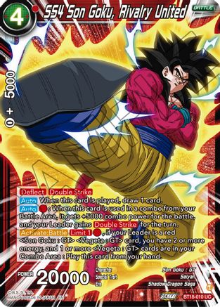 Image of SS4 Son Goku, Rivalry United (BT18-010) - Dawn of the ZLegends Foil