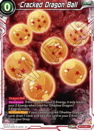 Image of Cracked Dragon Ball (BT18-029) - Dawn of the ZLegends Foil