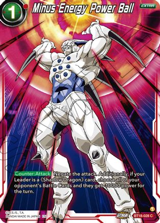 Image of Minus Energy Power Ball (BT18-028) - Dawn of the ZLegends Foil