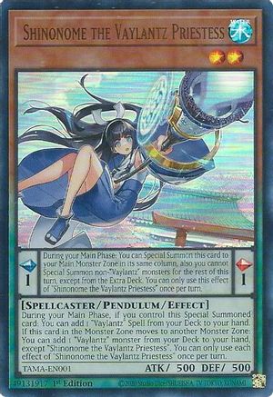 Image of Shinonome the Vaylantz Priestess (TAMA-EN001) - Tactical Masters 1st Edition
