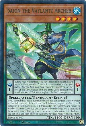 Image of Saion the Vaylantz Archer (TAMA-EN002) - Tactical Masters 1st Edition
