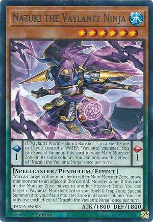 Image of Nazuki the Vaylantz Ninja (TAMA-EN003) - Tactical Masters 1st Edition