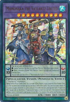 Image of Mamonaka the Vaylantz United (TAMA-EN009) - Tactical Masters 1st Edition