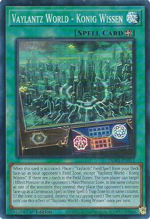 Image of Vaylantz World - Konig Wissen (TAMA-EN013) - Tactical Masters 1st Edition