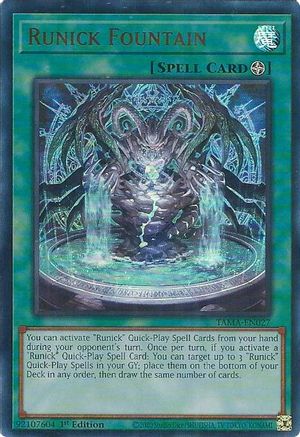 Image of Runick Fountain (TAMA-EN027) - Tactical Masters 1st Edition