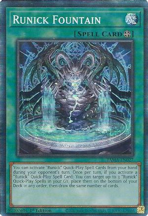 Image of Runick Fountain (CR) (TAMA-EN027) - Tactical Masters 1st Edition