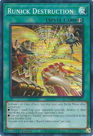 Image of Runick Destruction (TAMA-EN031) - Tactical Masters 1st Edition