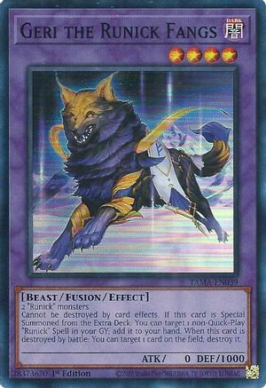 Image of Geri the Runick Fangs (TAMA-EN039) - Tactical Masters 1st Edition