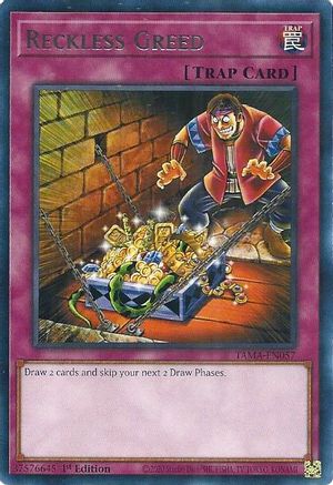 Image of Reckless Greed (TAMA-EN057) - Tactical Masters 1st Edition