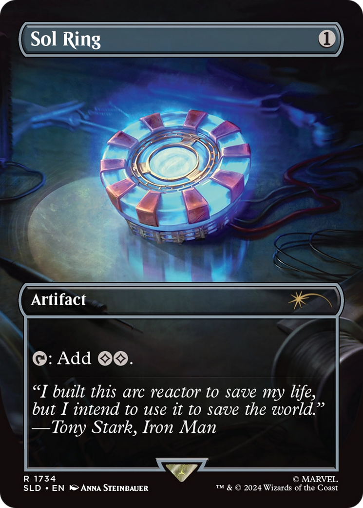 Image of Sol Ring (1734) (SLD-1734) - Secret Lair Drop (Borderless)