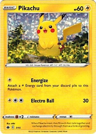Image of Pikachu 007/15  - Holofoil McDonalds Promos 2022 - Promo