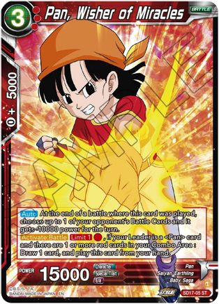 Image of Pan, Wisher of Miracles (SD17-05) - Dawn of the ZLegends Foil