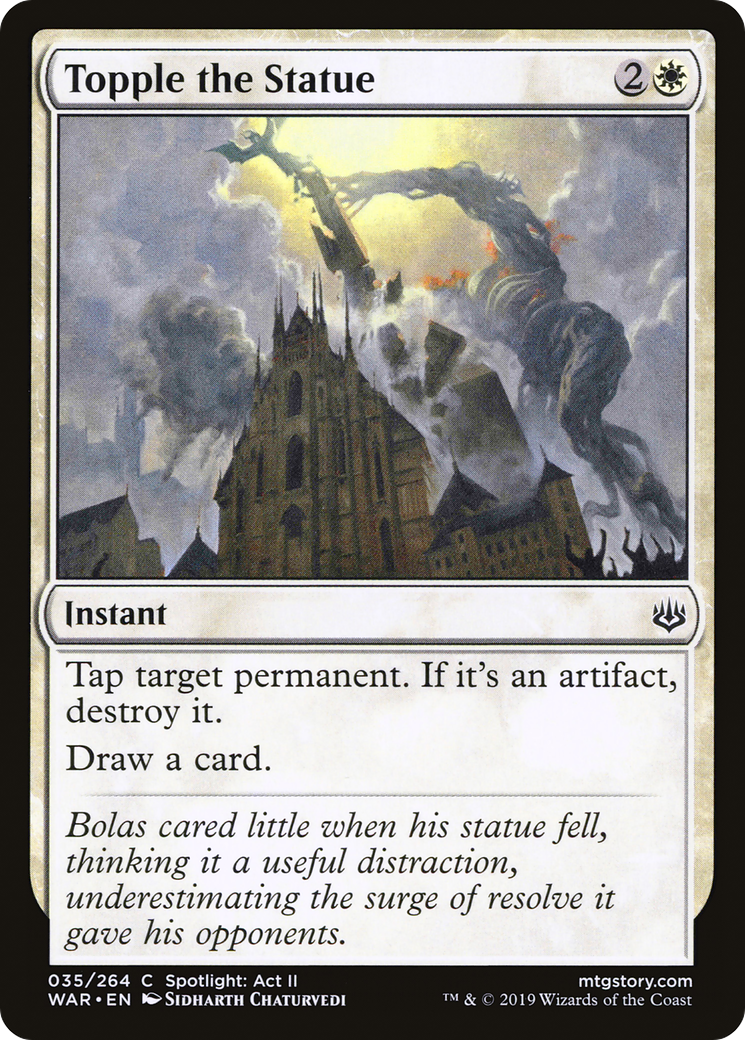 Image of Topple the Statue (WAR-035) - War of the Spark Foil