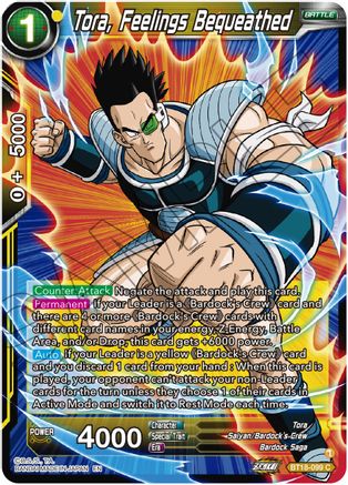 Image of Tora, Feelings Bequeathed (BT18-099) - Dawn of the ZLegends