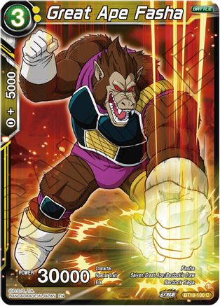 Image of Great Ape Fasha (BT18-100) - Dawn of the ZLegends Foil