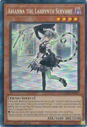 Image of Arianna the Labrynth Servant (CR) (TAMA-EN017) - Tactical Masters 1st Edition