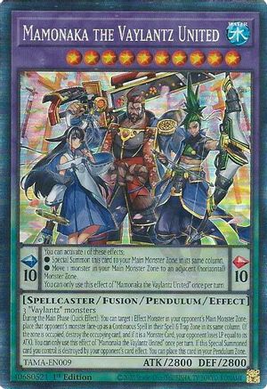 Image of Mamonaka the Vaylantz United (CR) (TAMA-EN009) - Tactical Masters 1st Edition