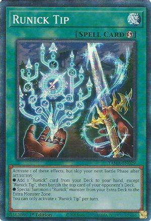 Image of Runick Tip (CR) (TAMA-EN029) - Tactical Masters 1st Edition