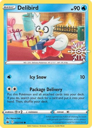 Image of Delibird 032/198  - Holofoil Miscellaneous Cards & Products - Promo