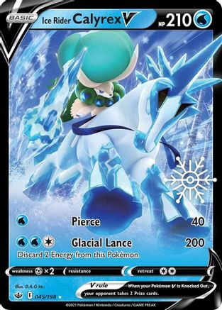 Image of Ice Rider Calyrex V 045/198  - Holofoil Miscellaneous Cards & Products - Promo
