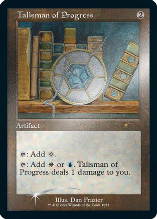 Image of Talisman of Progress (Retro Frame) (Foil Etched) (SLD-1052) - Secret Lair Drop Series Foil