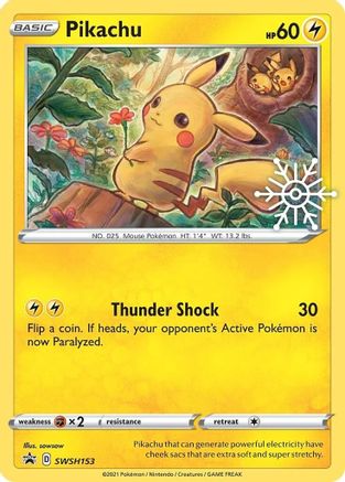 Image of Pikachu SWSH153  - Holofoil SWSH Sword & Shield Promo Cards - Promo
