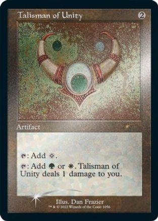 Image of Talisman of Unity (Retro Frame) (Foil Etched) (SLD-1056) - Secret Lair Drop Series Foil