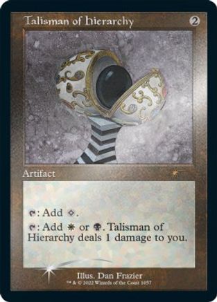 Image of Talisman of Hierarchy (Retro Frame) (Foil Etched) (SLD-1057) - Secret Lair Drop Series Foil