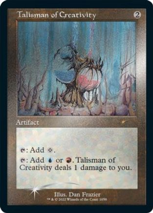 Image of Talisman of Creativity (Retro Frame) (Foil Etched) (SLD-1058) - Secret Lair Drop Series Foil