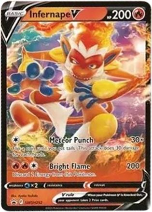 Image of Infernape V SWSH252  - Holofoil SWSH Sword & Shield Promo Cards - Promo