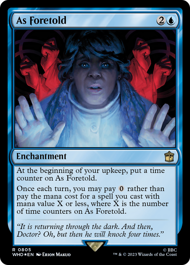 Image of As Foretold (Surge Foil) (WHO-805) - Doctor Who Foil