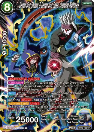 Image of Demon God Shroom & Demon God Salsa, Unending Nightmare (BT18-133) - Dawn of the ZLegends Foil