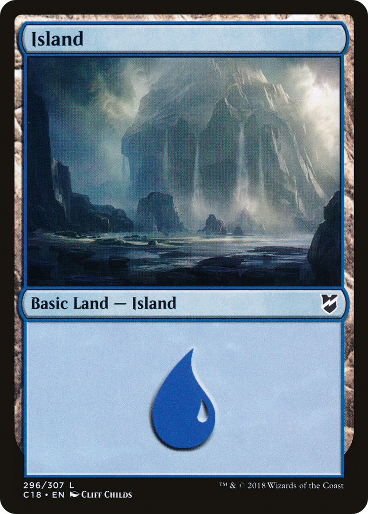 Image of Island (296) (C18-296) - Commander 2018