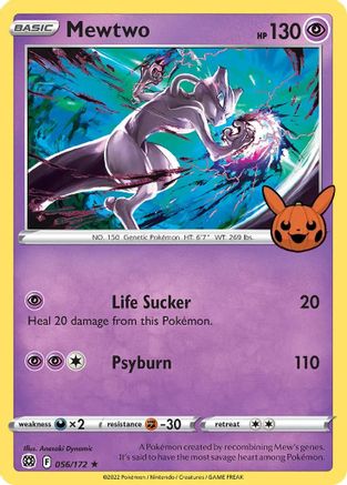 Image of Mewtwo 056/172  - Holofoil Trick or Trade BOOster Bundle - Promo