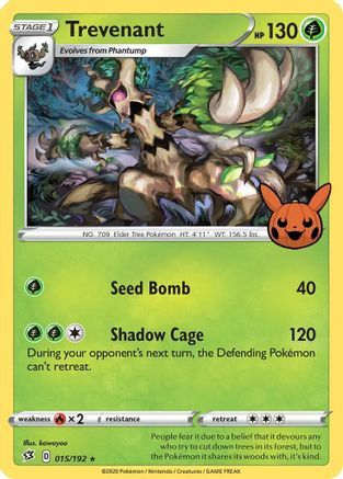 Image of Trevenant 015/192  - Holofoil Trick or Trade BOOster Bundle - Promo
