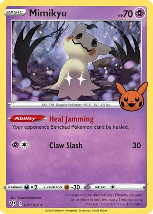 Image of Mimikyu 081/189  - Holofoil Trick or Trade BOOster Bundle - Promo