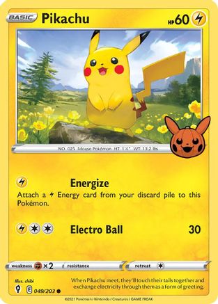 Image of Pikachu 049/203  Trick or Trade BOOster Bundle - Promo