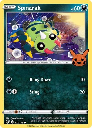Image of Spinarak 102/189  Trick or Trade BOOster Bundle - Promo