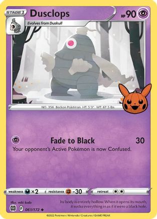 Image of Dusclops 061/172  Trick or Trade BOOster Bundle - Promo