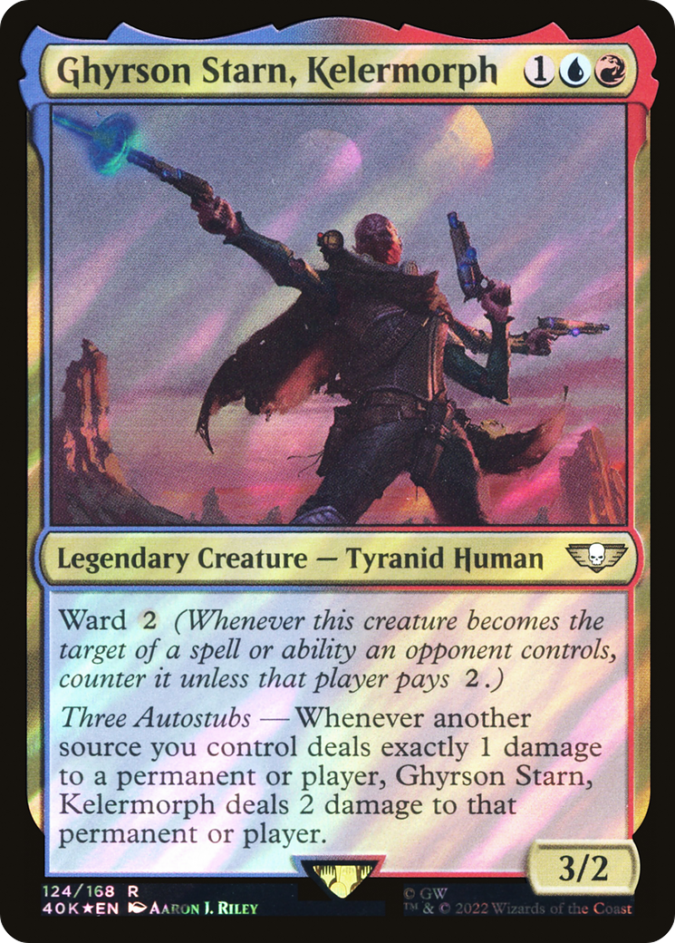 Image of Ghyrson Starn, Kelermorph (Surge Foil) (40K-124) - Warhammer 40,000 Commander Foil