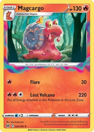 Image of Magcargo 022/196  SWSH11 Lost Origin - Rare