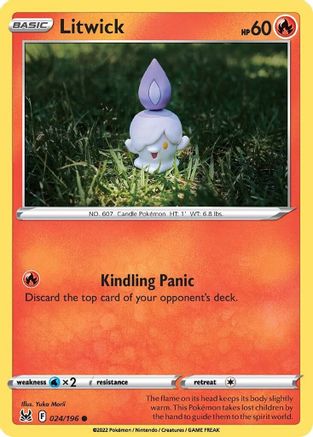 Image of Litwick 024/196  SWSH11 Lost Origin - Common