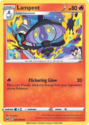 Image of Lampent 025/196  SWSH11 Lost Origin - Uncommon