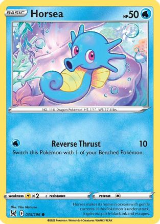 Image of Horsea 035/196  SWSH11 Lost Origin - Common