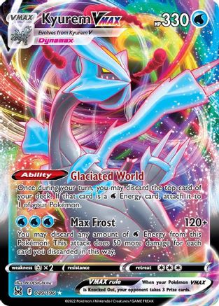 Image of Kyurem VMAX 049/196  - Holofoil SWSH11 Lost Origin - Ultra Rare