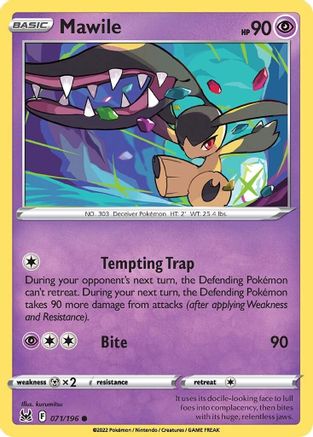 Image of Mawile 071/196  - Reverse Holofoil SWSH11 Lost Origin - Common