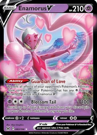 Image of Enamorus V 082/196  - Holofoil SWSH11 Lost Origin - Ultra Rare