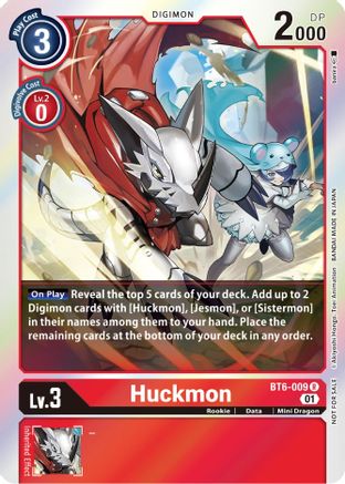 Image of Huckmon (Event Pack 3) (BT6-009) - Double Diamond Foil